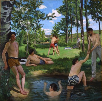 夏のシーン 作： Frédéric Bazille