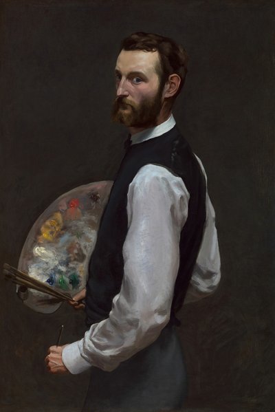 自画像、186566。 作： Frédéric Bazille
