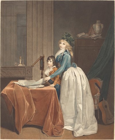 オプティクス (オプティカル ビューアー) 作： Frédéric Cazenave after Louis Léopold Boilly