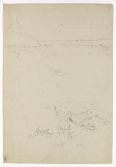 アメリカ側からのナイアガラの滝 作： Frederic Edwin Church
