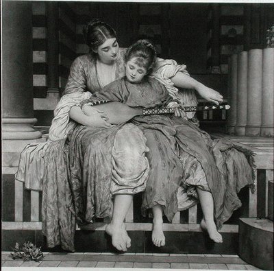 The Music Lesson』（The Fine Art Society刊 作： Frederic (after) Leighton
