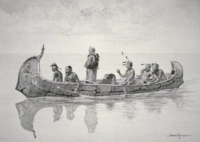 The Missionary (litho) 作： Frederic (after) Remington