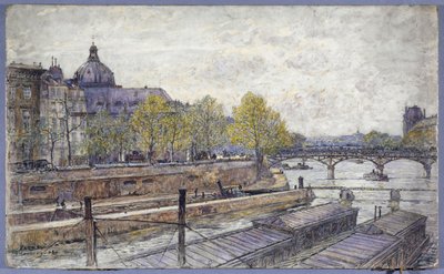 ケ・コンティとポン・デ・ザール 作： Frederic Anatole Houbron