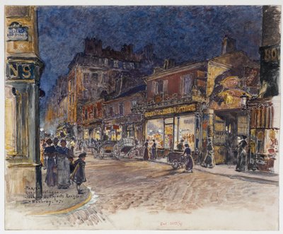 マルシェ・デ・アンファン・ルージュ、ブルターニュ通り 作： Frederic Anatole Houbron