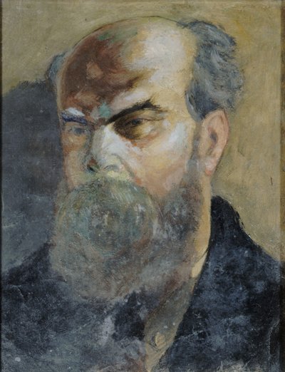 詩人ポール ヴェルレーヌの肖像、1844～1896 年、1885 年頃。 作： Frederic Auguste Cazals
