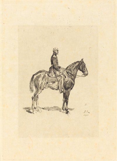 騎手 作： Frederic Auguste La Guillermie after Jean Louis Ernest Meissonier