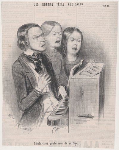 不幸な音楽理論の教師, 1840., 1840. 作： Frederic Bouchot