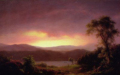 キャッツキルの風景、c.1858-60 作： Frederic Edwin Church