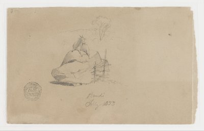 コロンビア、パンディのヤギ 作： Frederic Edwin Church