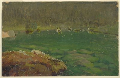 アルプスの湖、バイエルンまたはスイス 作： Frederic Edwin Church