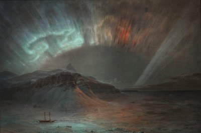 オーロラ、1865 年。 作： Frederic Edwin Church