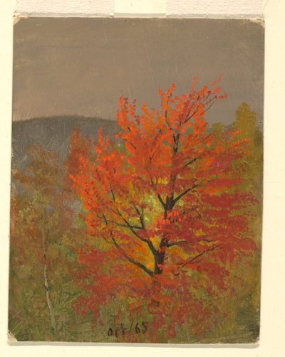 秋の風景、バーモント州 作： Frederic Edwin Church