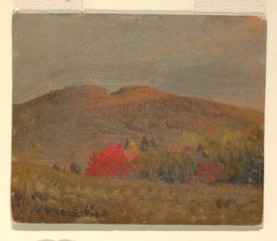 秋の風景、バーモント州 作： Frederic Edwin Church