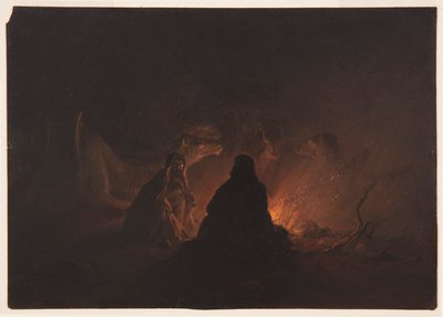 夜のキャンプのベドウィン 作： Frederic Edwin Church