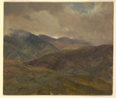 青い丘と灰色の雲、ジャマイカ 作： Frederic Edwin Church