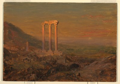古典遺跡、シリア 作： Frederic Edwin Church