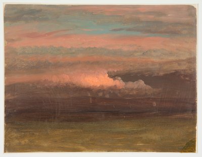 日没時の雲の研究 作： Frederic Edwin Church