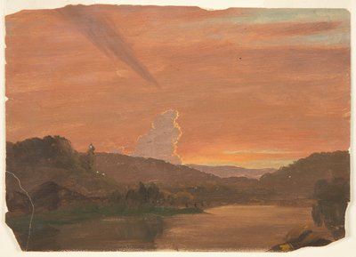 日没時の雲の研究 作： Frederic Edwin Church