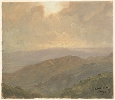 曇り空、ジャマイカ 作： Frederic Edwin Church