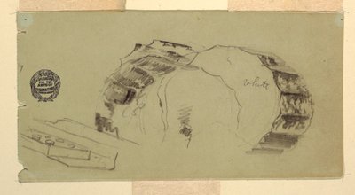 列と Entablature の断片、アテネ 作： Frederic Edwin Church
