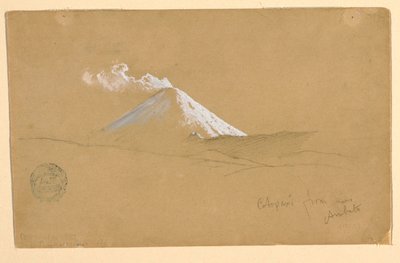 エクアドル、アンバト近郊のコトパクシ 作： Frederic Edwin Church