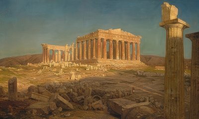 パルテノン神殿。 1871 作： Frederic Edwin Church
