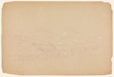 西側から見たカタディン遠景 作： Frederic Edwin Church