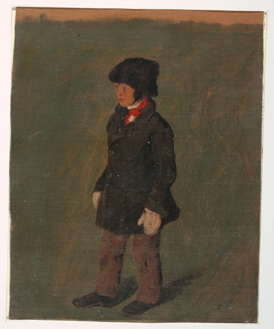 デッサン、少年（おそらくチャーチの息子）、1874-75年頃 作： フレデリックエドウィン教会