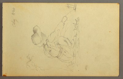 ヨットを引く少年、1844年 作： フレデリックエドウィン教会