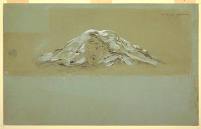 素描、チンボラソ、1857年頃 作： フレデリックエドウィン教会
