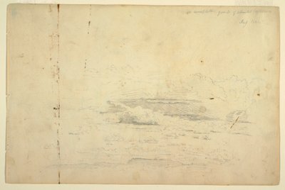 ドローイング、雲の研究、1844年8月 作： Frederic Edwin Church