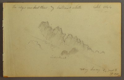 デッサン、雲の研究、1844年 作： Frederic Edwin Church