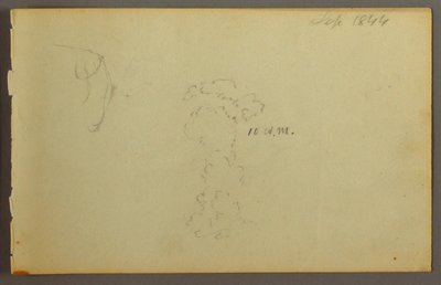 デッサン、雲の研究、1844年 作： フレデリックエドウィン教会
