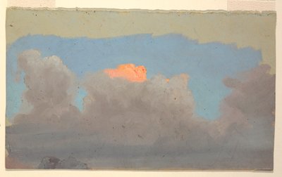 ドローイング、雲の習作、1860-70年 作： フレデリックエドウィン教会