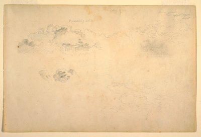 デッサン、雲、1844年 作： Frederic Edwin Church