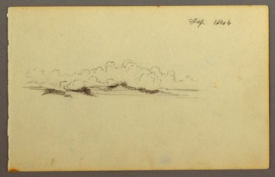 デッサン、雲、1844年 作： Frederic Edwin Church