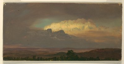 デッサン、丘の上の雲、1865年8月 作： Frederic Edwin Church