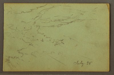 ドローイング、曇り空、1856年7月 作： Frederic Edwin Church