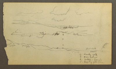 谷間の曇り空（メイン州？ 作： Frederic Edwin Church