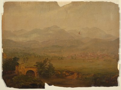 デッサン、コロミアまたはエクアドル、1853年 作： Frederic Edwin Church