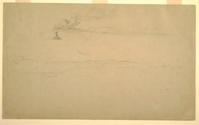 デッサン、エクアドル、グアプロからのコトパクシ、1857年6月24日 作： フレデリックエドウィン教会