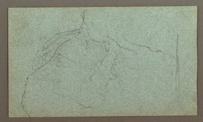 デッサン、滝、おそらく1868年 作： Frederic Edwin Church