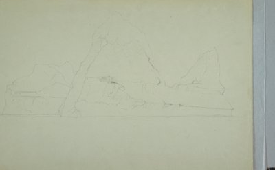 デッサン、流氷、1859年6月または7月 作： Frederic Edwin Church