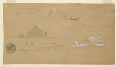 ドローイング、流氷、1859年7月2日 作： フレデリックエドウィン教会