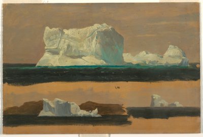 ドローイング、流氷、1859年7月4日 作： Frederic Edwin Church