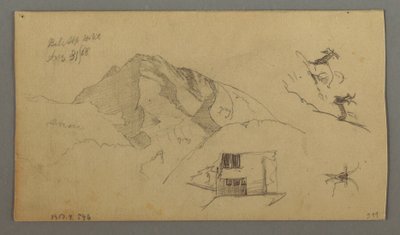 図面、グレーシャー、1868年8月21日 作： フレデリックエドウィン教会