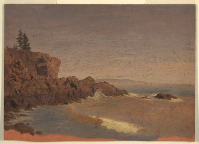 ドローイング、カナダ、グランド・マナン島、1850年頃 作： フレデリックエドウィン教会