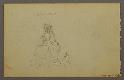 デッサン、草、1844年 作： Frederic Edwin Church