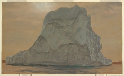 ドローイング、灰色の氷山、1865年6月または7月 作： フレデリックエドウィン教会