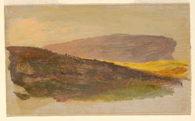 ドローイング、ヒルサイド、1870-80年 作： Frederic Edwin Church